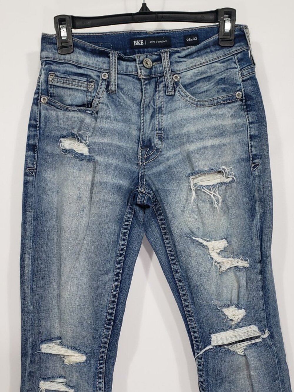 BUCKLE BKE Jake Straight . Distressed Men's Jeans 28 X 32 - Picture 5 of 6